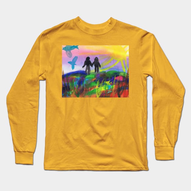 Planetary Citizens Long Sleeve T-Shirt by Rita Winkler